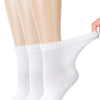 Women's Comfortable Diabetic Bamboo Ankle Socks for Swollen Legs, 3 Pairs