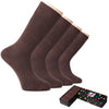 Men's Cotton Dress Seamless Toe Business Crew Socks with Gift Box, 4 Pairs
