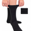 Hugh Ugoli Cotton Dress Crew Socks for Kids, 3 Pairs in Black
