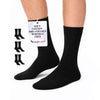 Hugh Ugoli Men's Regenerated Cotton Dress Crew Socks, 3 Pairs in Black