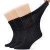 Men's Diabetic Ankle Semi-Cushion Cotton Socks, 3 Pairs