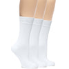 Women's Bamboo Dress Crew Socks, 3 Pairs