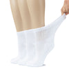 White women’s cotton socks by Hugh Ugoli, soft and breathable everyday socks with reinforced heel and toe.