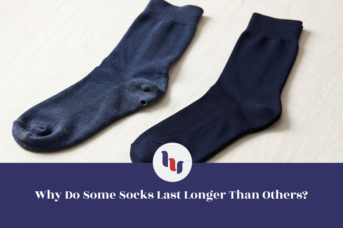 Person selecting socks from a mixed collection, highlighting common mistakes shoppers make when choosing socks.