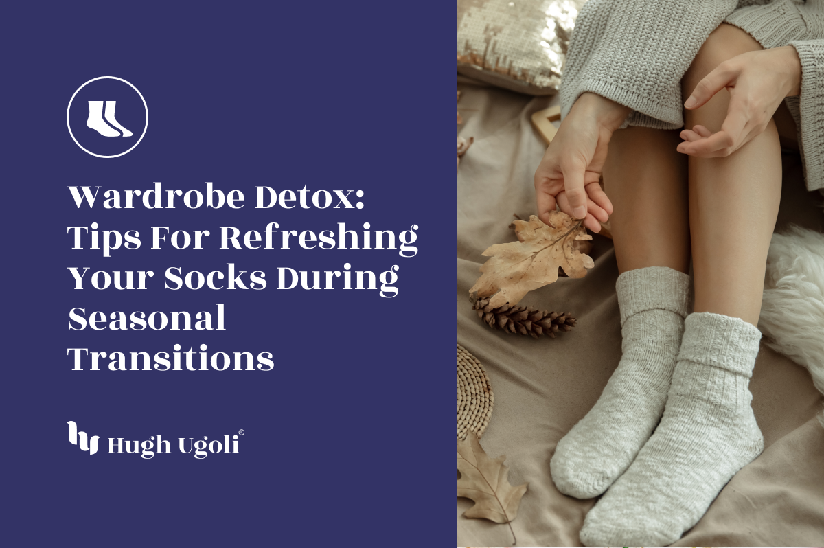 Cozy knit socks set the mood for a seasonal wardrobe refresh.