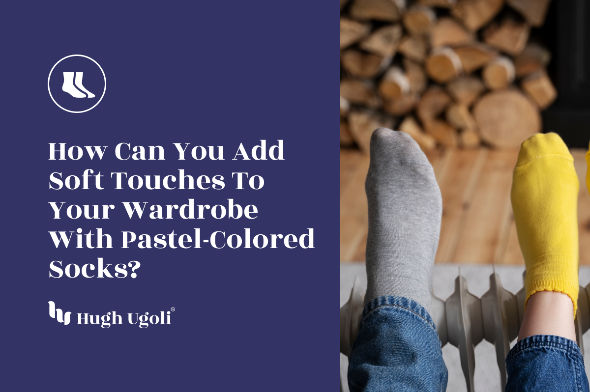 Person wearing mismatched pastel socks, one gray and one yellow, resting feet on a radiator in a cozy setting with firewood in the background.