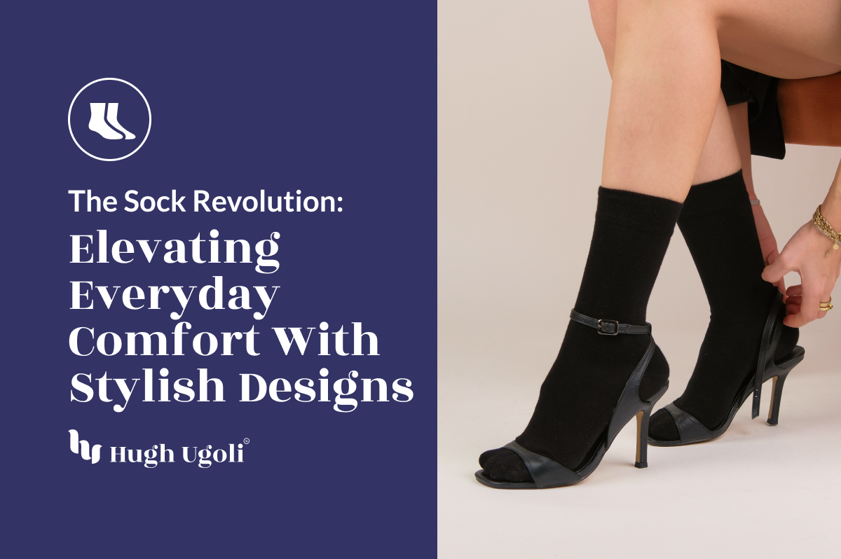 Chic black socks paired with elegant heeled sandals, combining comfort and high fashion for a modern twist on classic style.