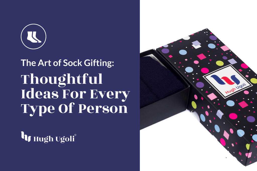 Discover the perfect present with Hugh Ugoli's socks - a bespoke touch for loved ones, tailored to their style and comfort.