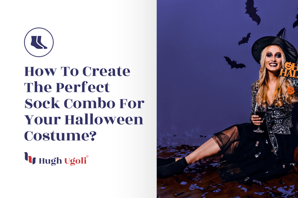 Smiling woman in a Halloween witch costume with dark makeup