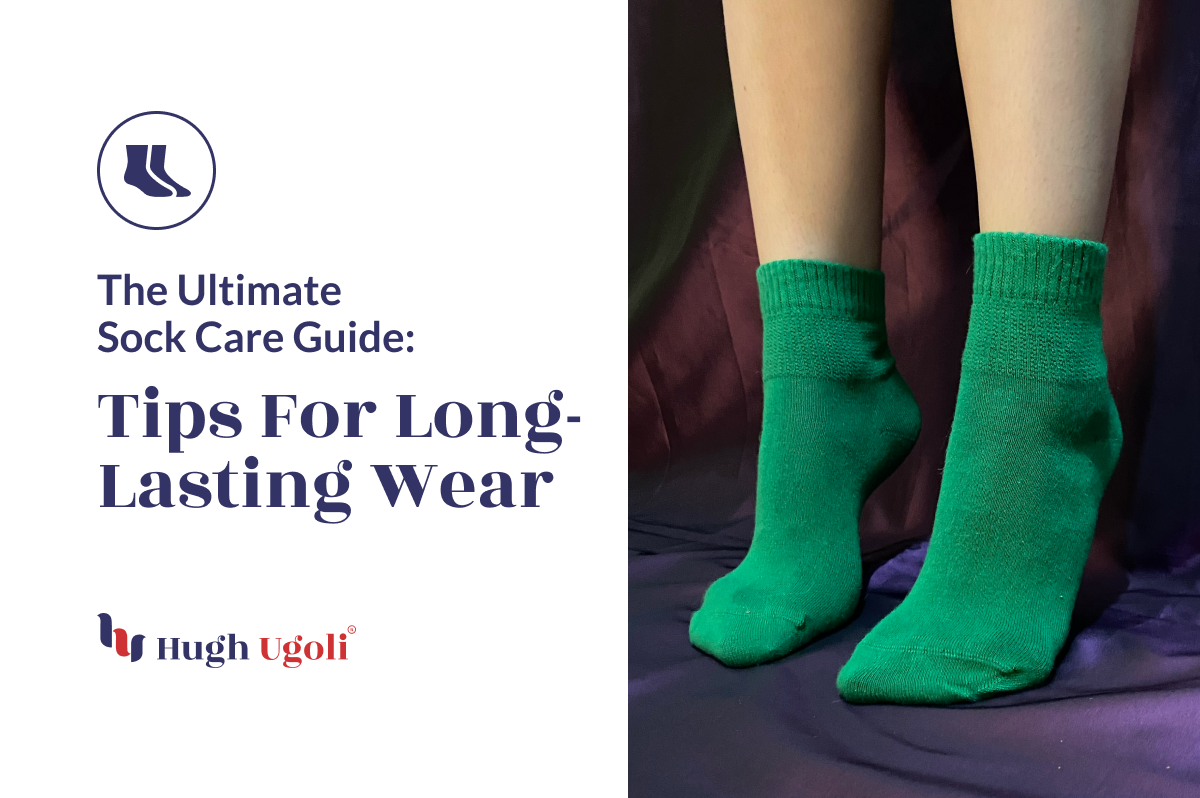 The image shows a pair of feet wearing bright green ankle socks. The background appears to be a dark curtain, providing a contrast that highlights the socks.