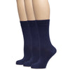 Soft Bamboo Dress Crew Socks for Women, 3 Pairs