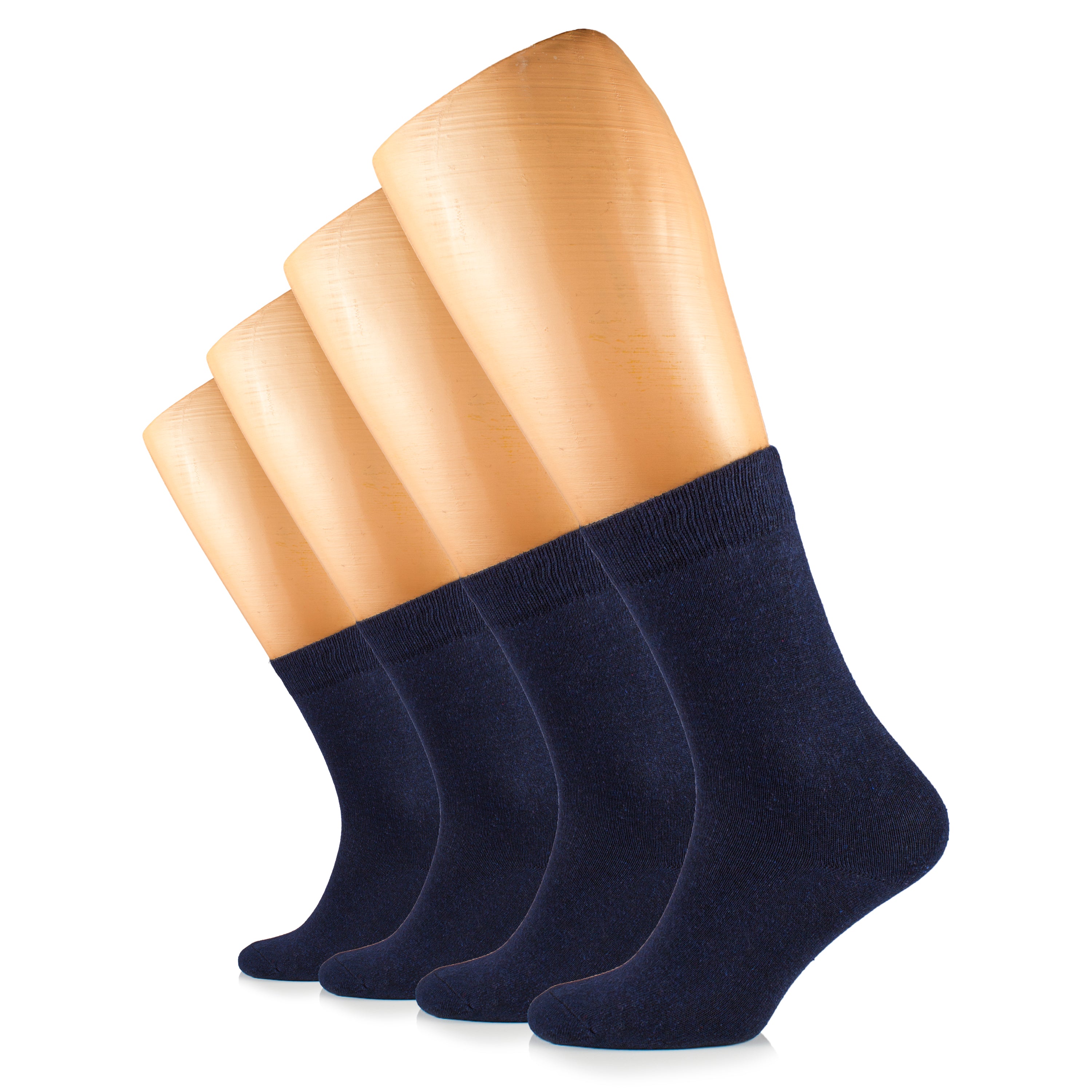 Casual Women's Cotton Dress Crew Socks, 4 Pairs