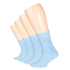 Casual Women's Cotton Dress Crew Socks, 4 Pairs