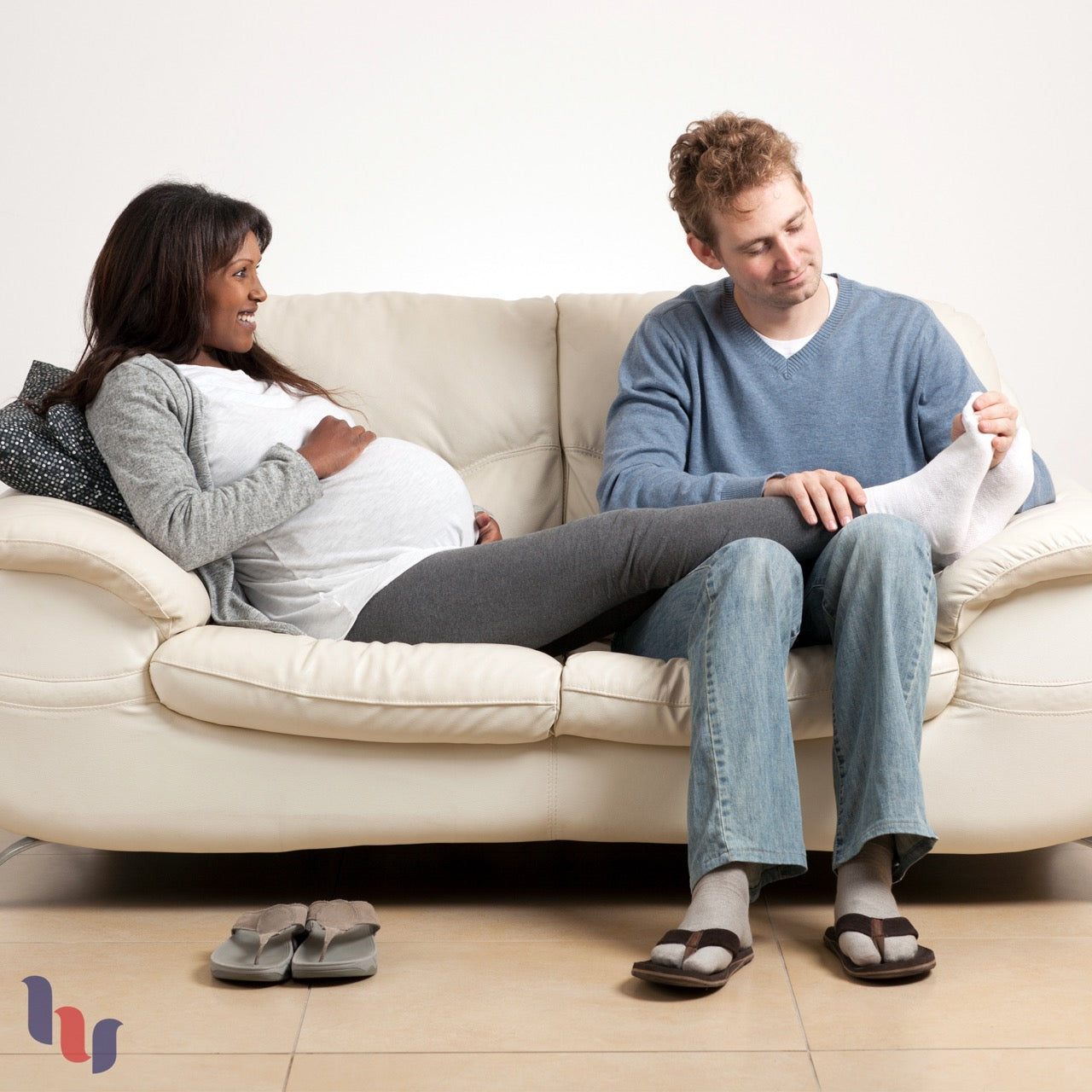 Women's Diabetic Thin Cotton Crew Socks, 4 Pairs