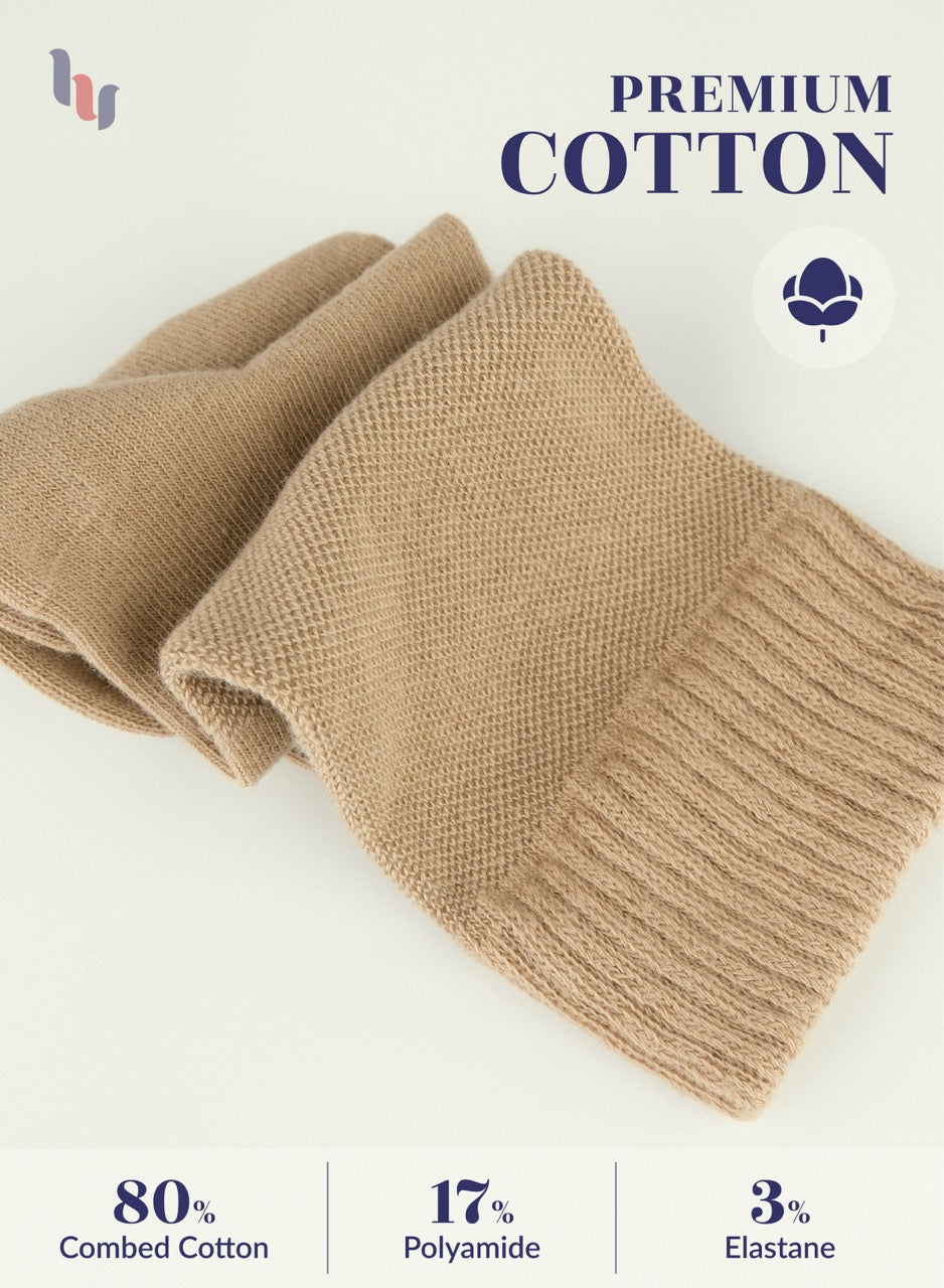 Unisex Cotton Diabetic Crew Socks, 4 Pairs