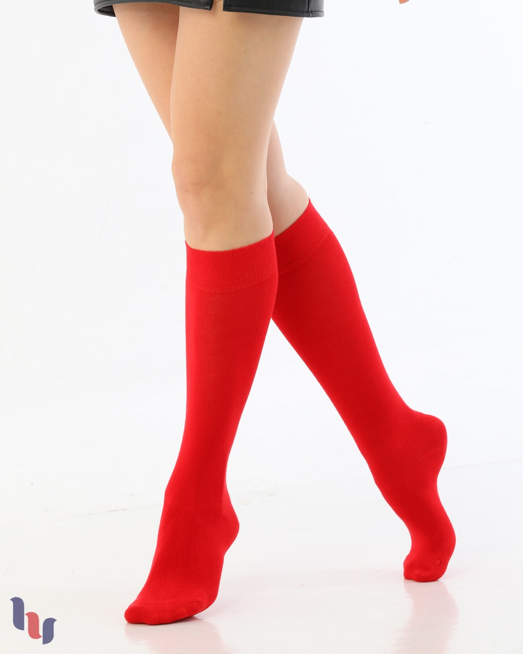 Women's Cotton Knee-High Dress Socks,Moisture Wicking, Breathable, 4 Pairs