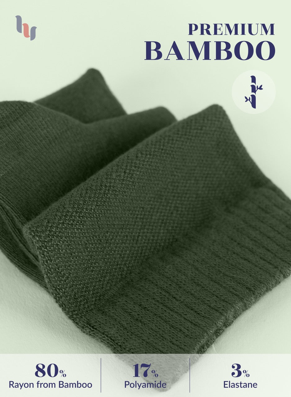 Women's Comfortable Diabetic Bamboo Ankle Socks for Swollen Legs, 3 Pairs