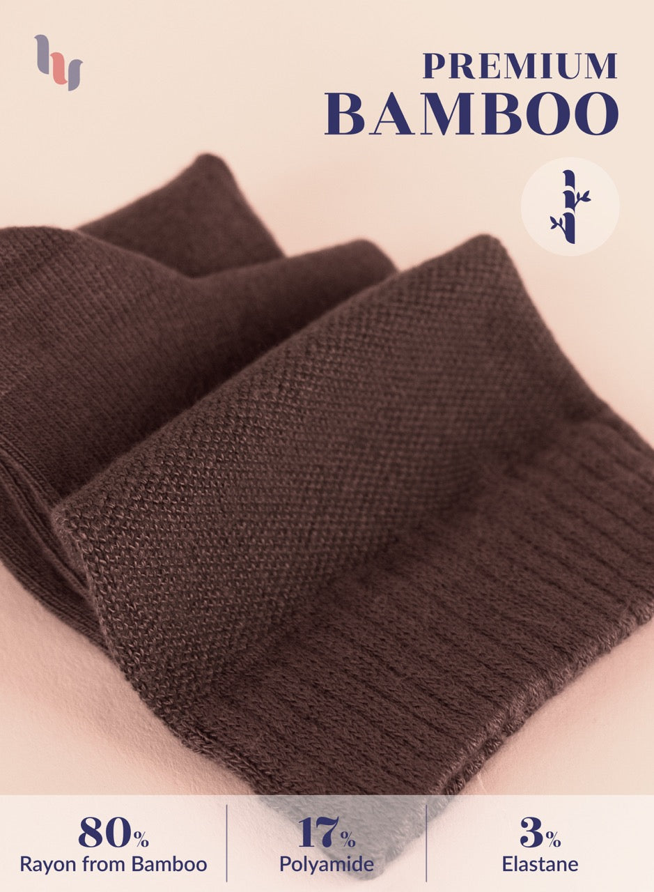 Women's Comfortable Diabetic Bamboo Ankle Socks for Swollen Legs, 3 Pairs
