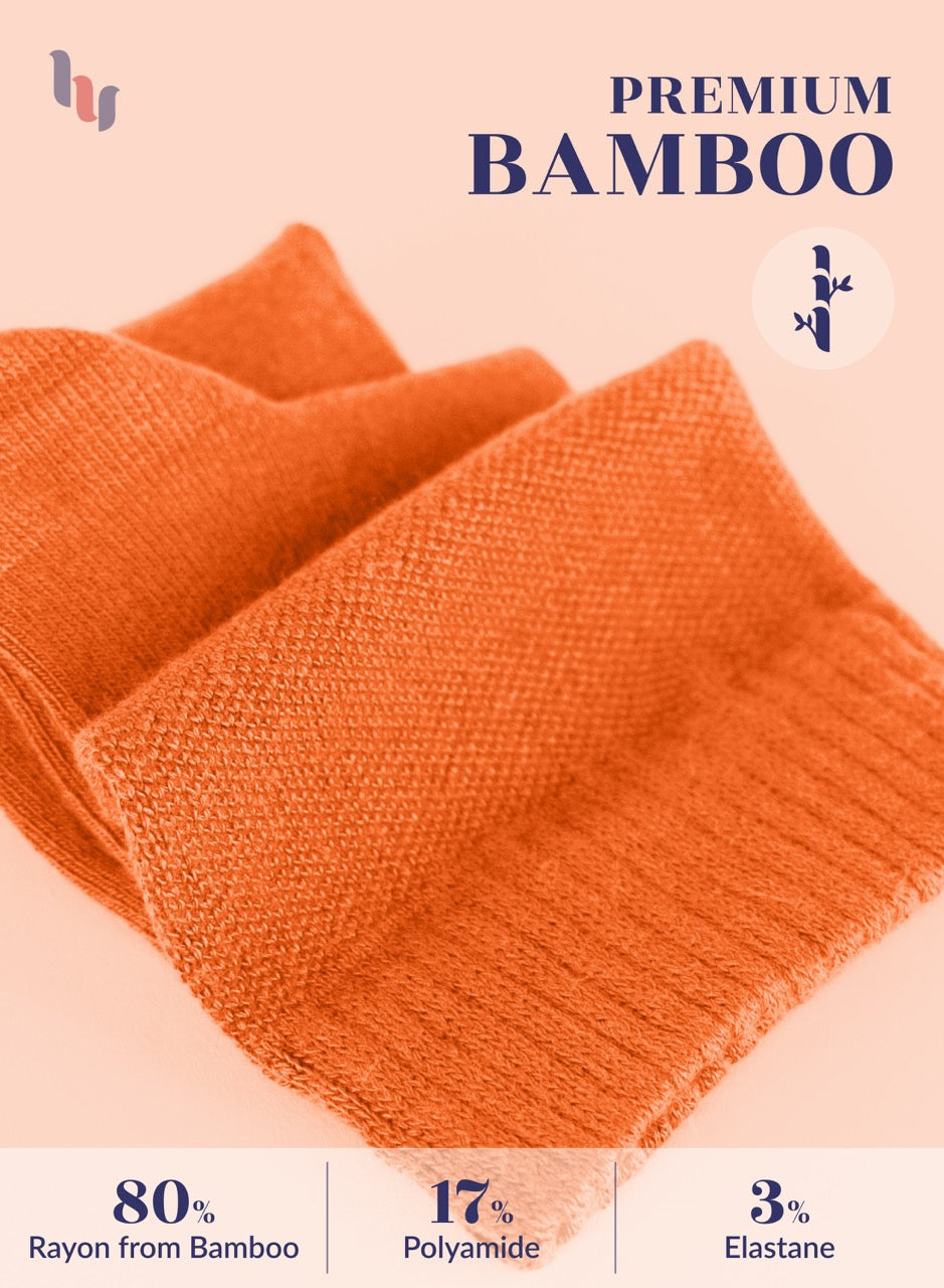 Women's Comfortable Diabetic Bamboo Ankle Socks for Swollen Legs, 3 Pairs