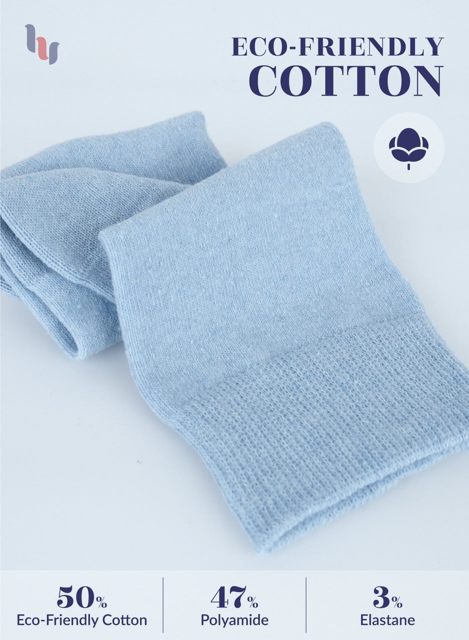 Casual Women's Cotton Dress Crew Socks, 4 Pairs