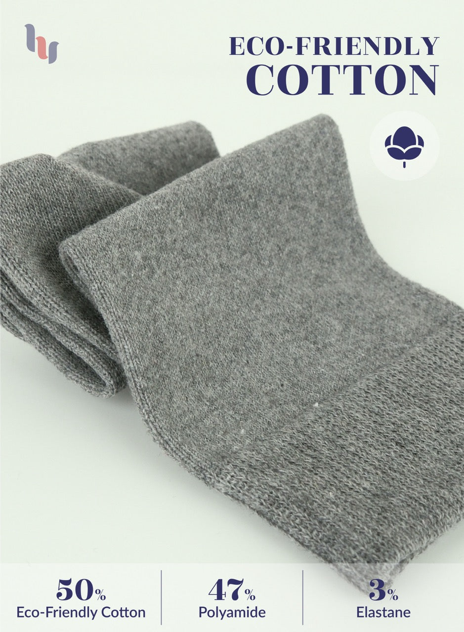 Casual Women's Cotton Dress Crew Socks, 4 Pairs