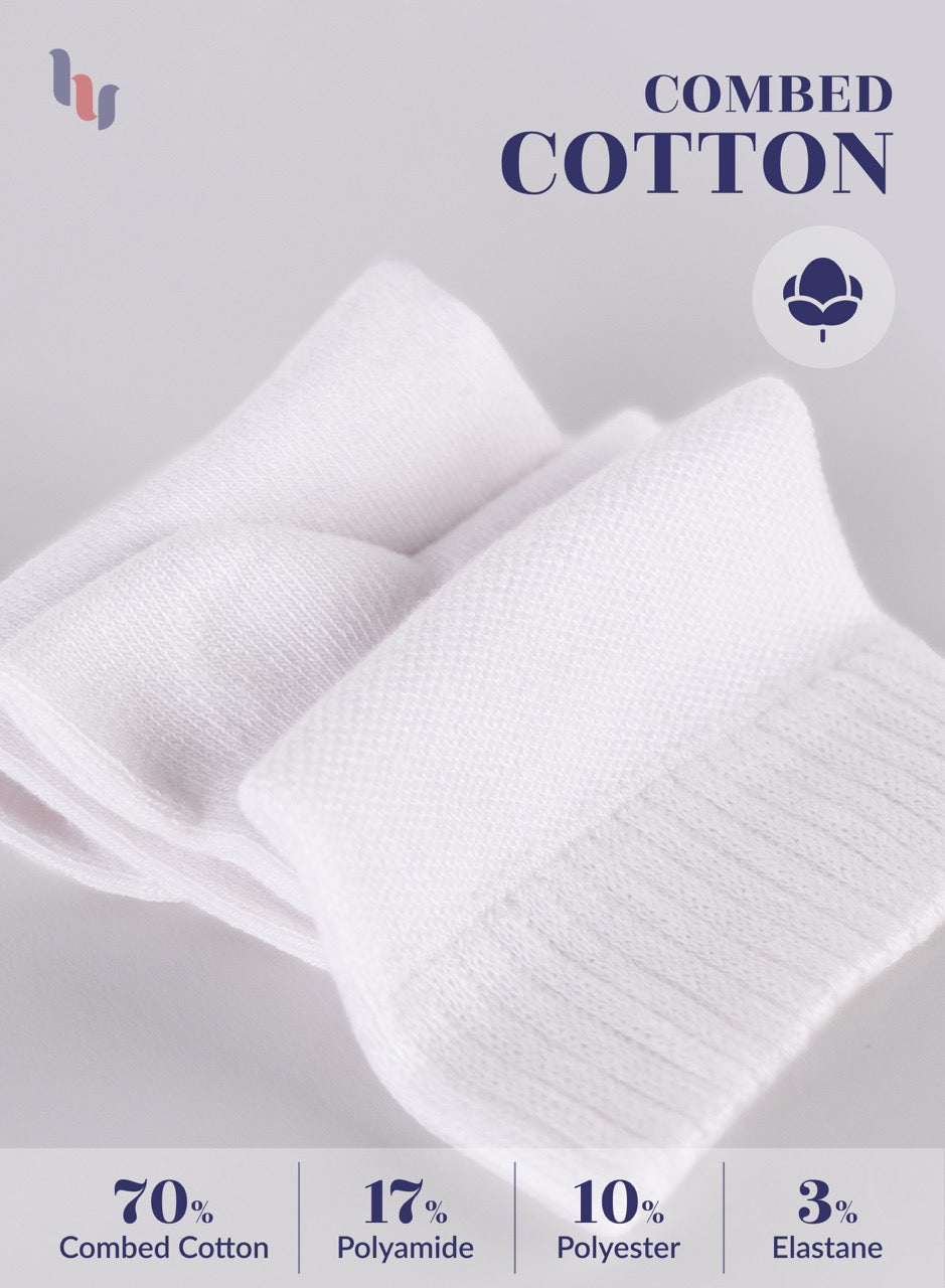 Men's Diabetic Ankle Thin Cotton Socks, 4 Pairs