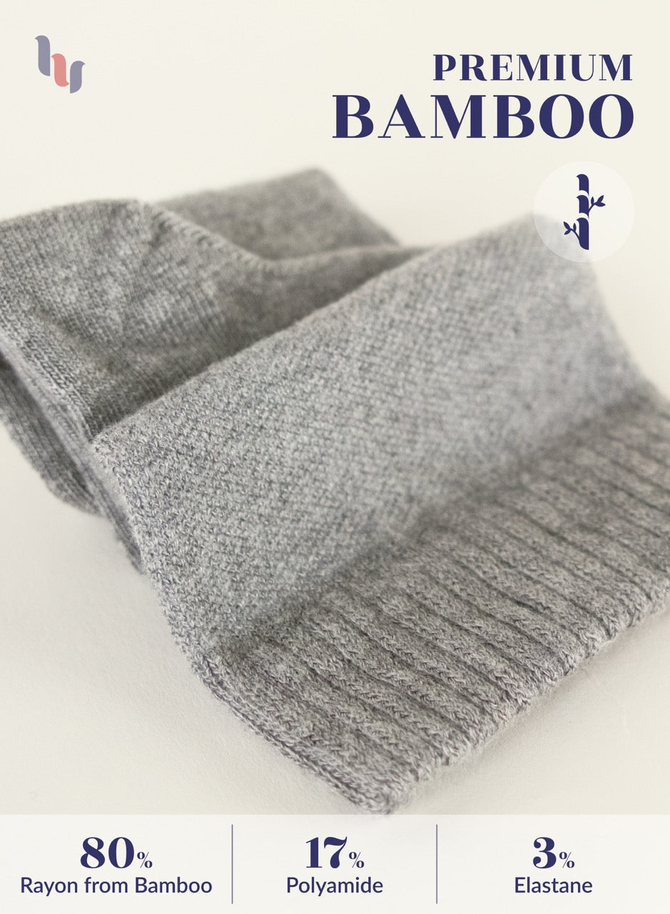 Women's Comfortable Diabetic Bamboo Ankle Socks for Swollen Legs, 3 Pairs