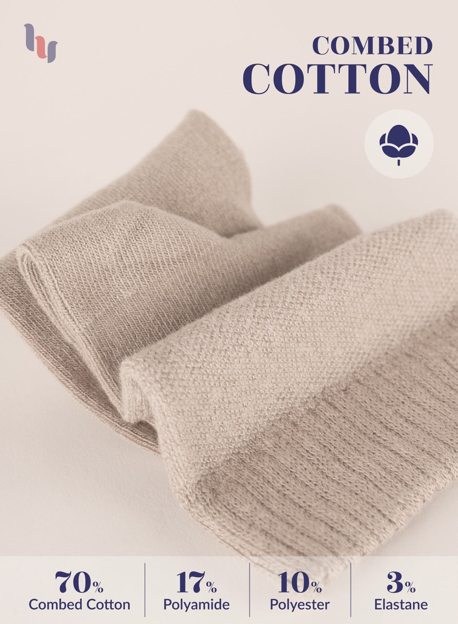 Men's Diabetic Ankle Thin Cotton Socks, 4 Pairs