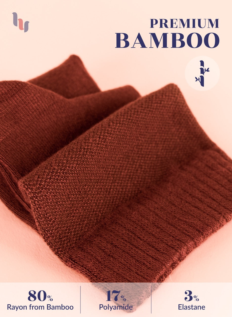 Women's Comfortable Diabetic Bamboo Ankle Socks for Swollen Legs, 3 Pairs