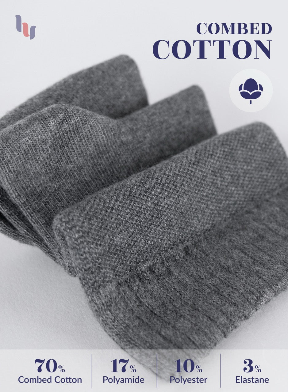 Men's Diabetic Ankle Thin Cotton Socks, 4 Pairs