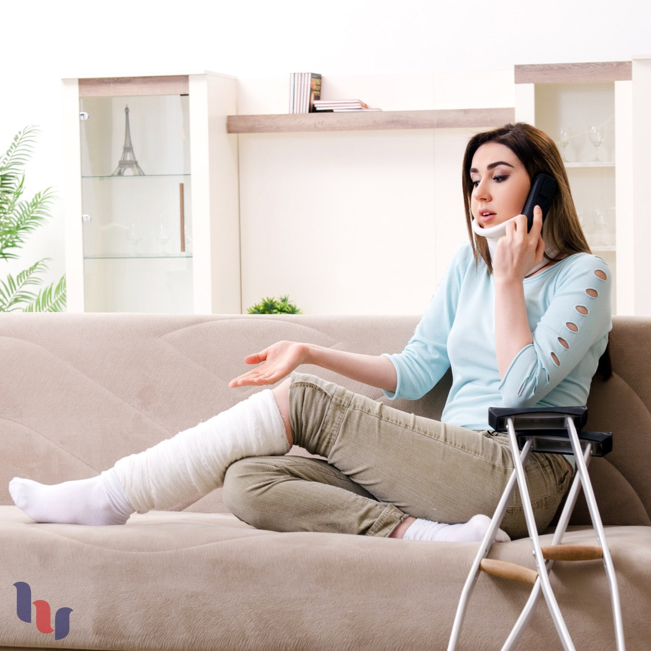 Women's Diabetic Thin Cotton Crew Socks, 4 Pairs