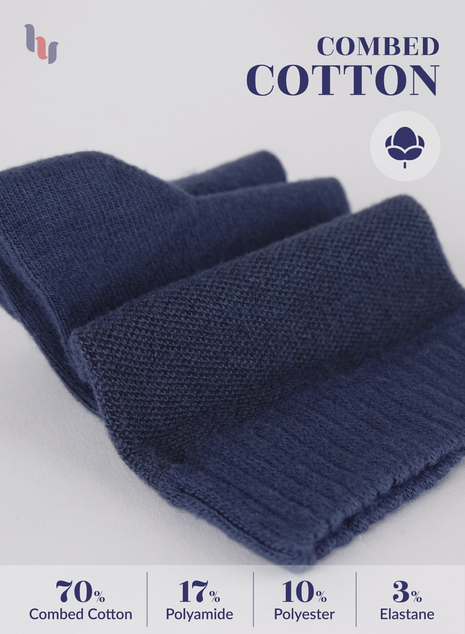 Men's Diabetic Ankle Thin Cotton Socks, 4 Pairs