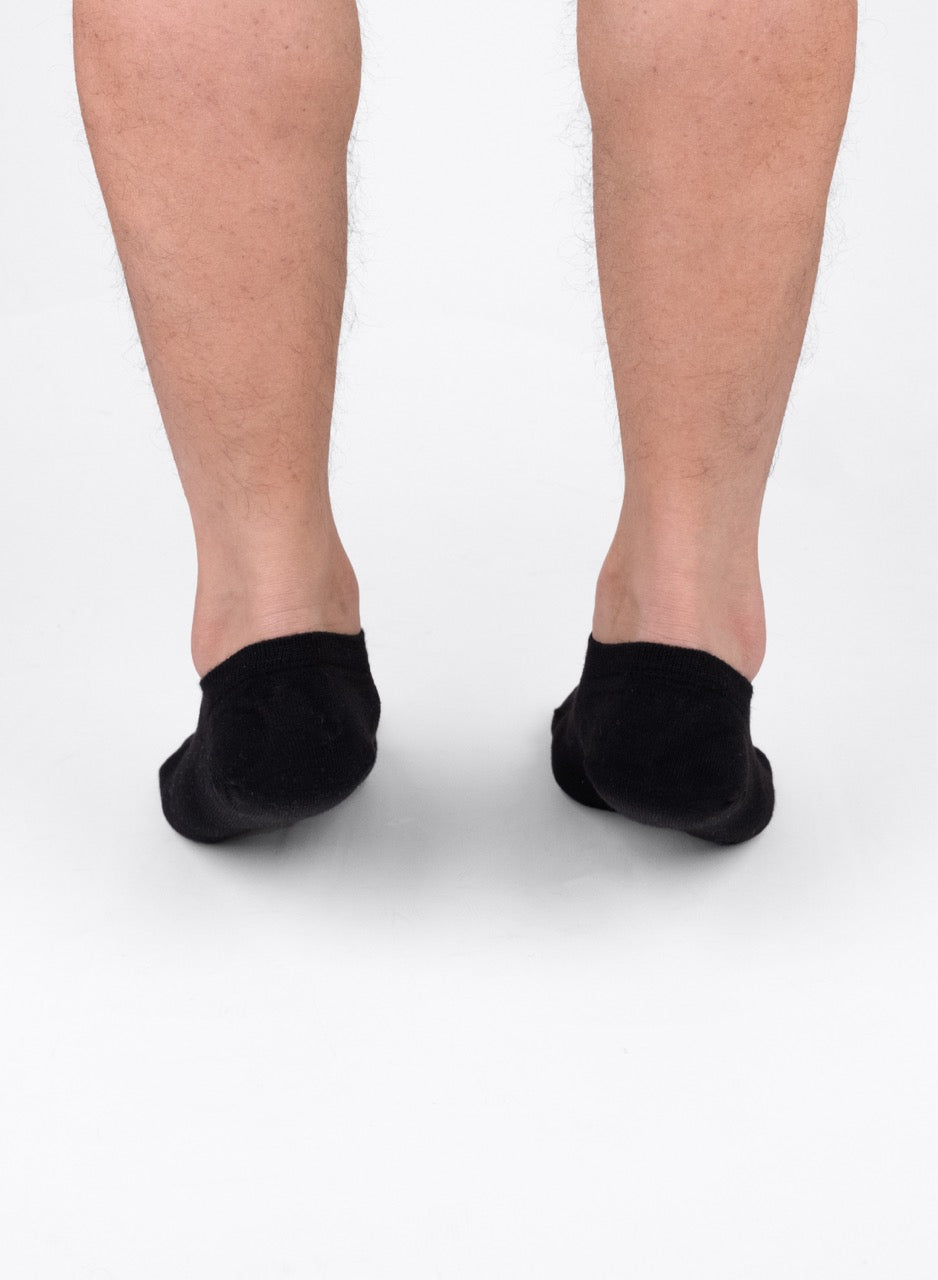 Non-Slip Men's Bamboo No-Show Socks (Only Size 11-13), 6 Pairs