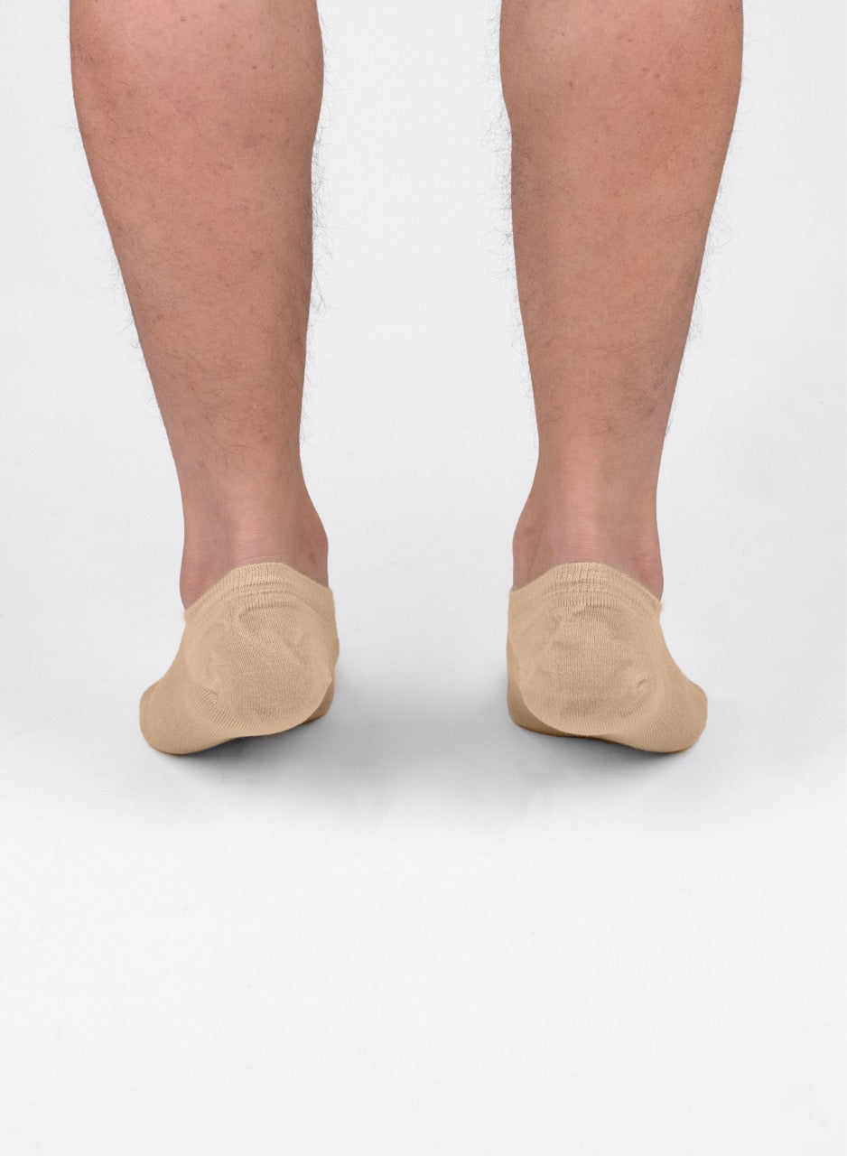 Non-Slip Men's Bamboo No-Show Socks (Only Size 11-13), 6 Pairs