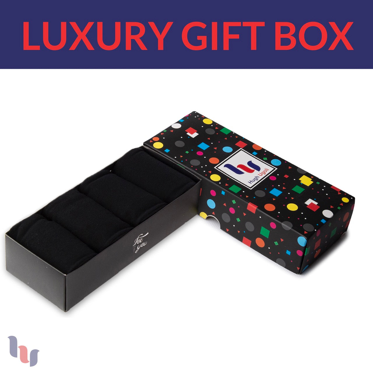 Men's Cotton Dress Seamless Toe Business Crew Socks with Gift Box, 4 Pairs