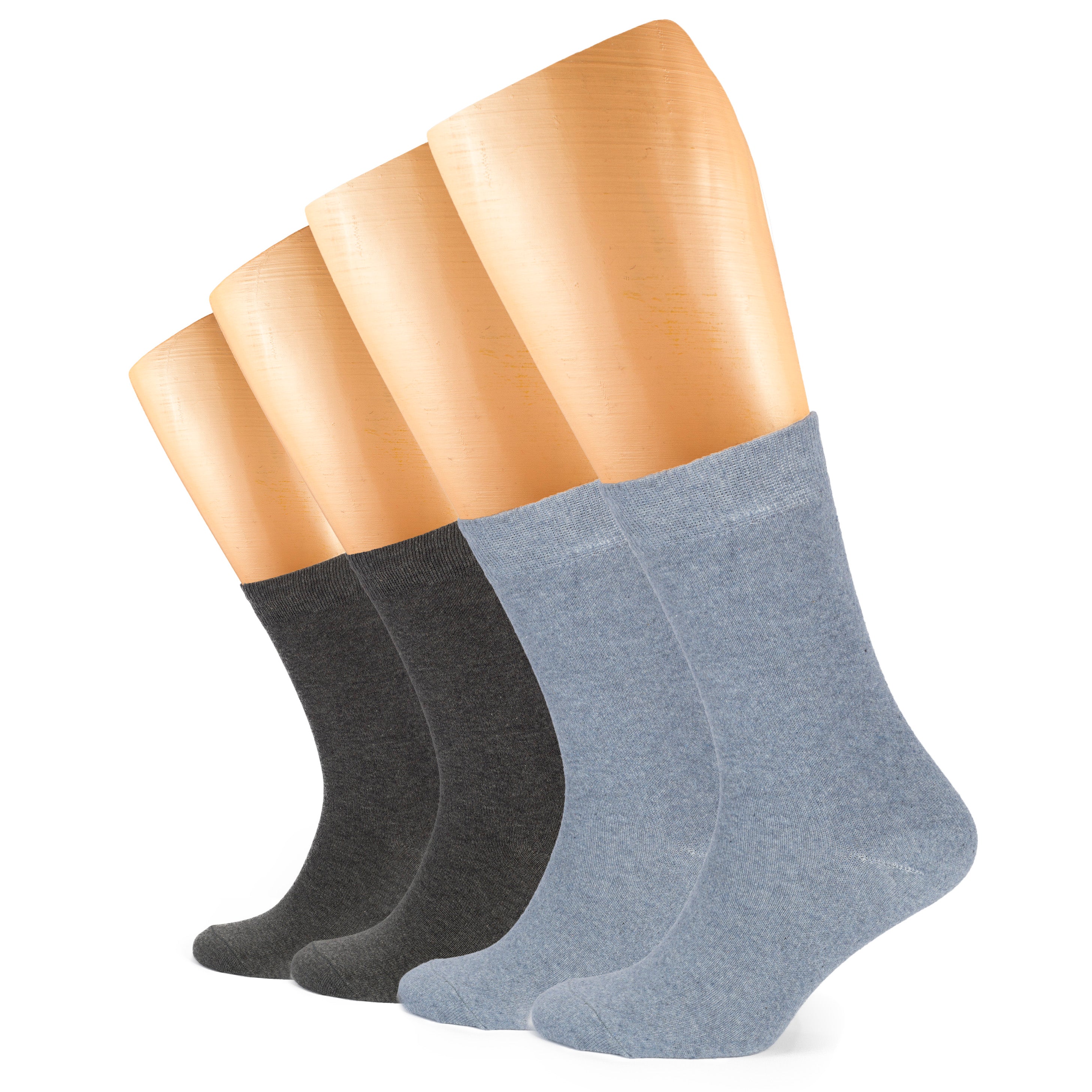 Casual Women's Cotton Dress Crew Socks, 4 Pairs