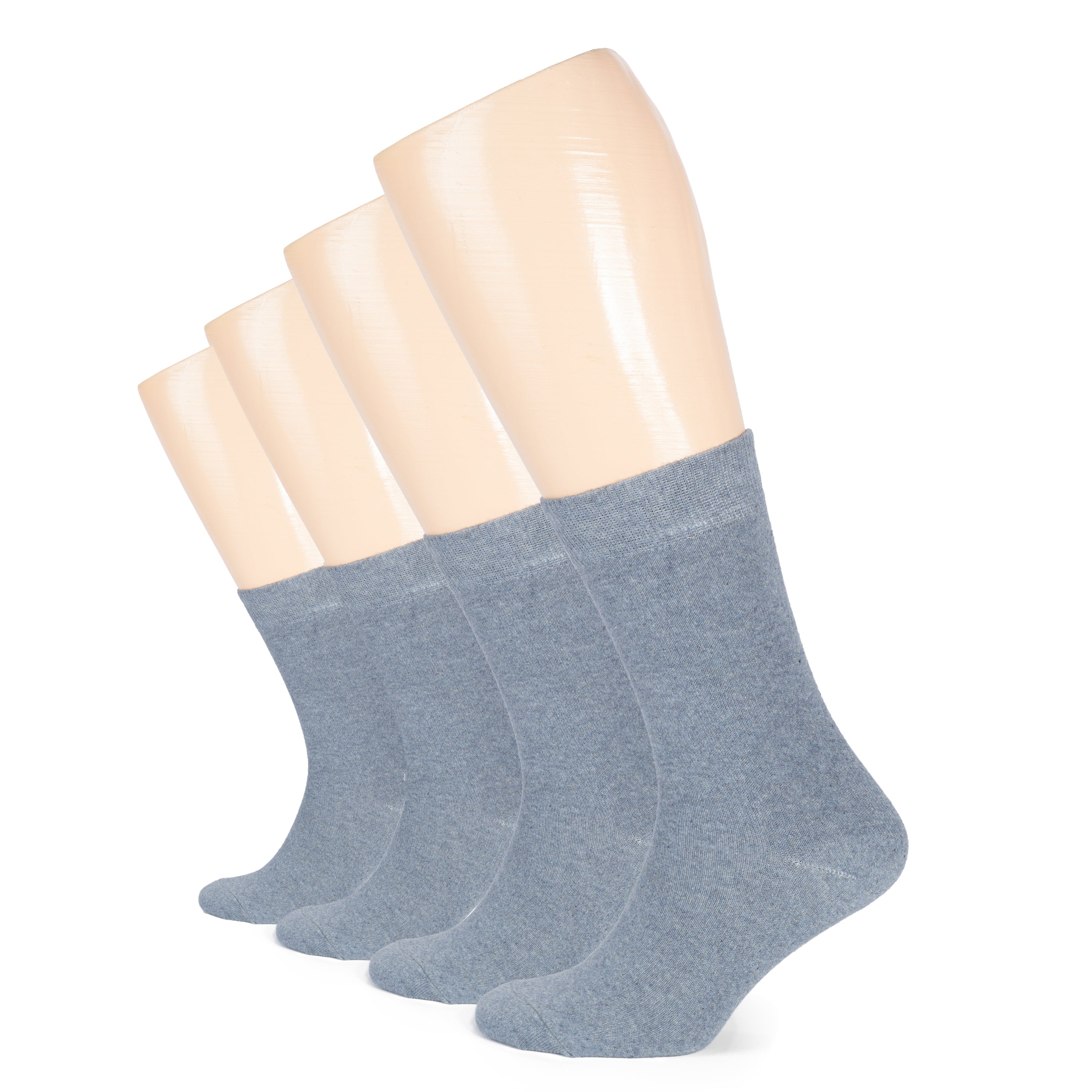 Casual Women's Cotton Dress Crew Socks, 4 Pairs