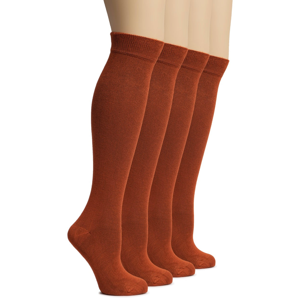 Knee-High Bamboo Dress Socks for Women, 4 Pairs