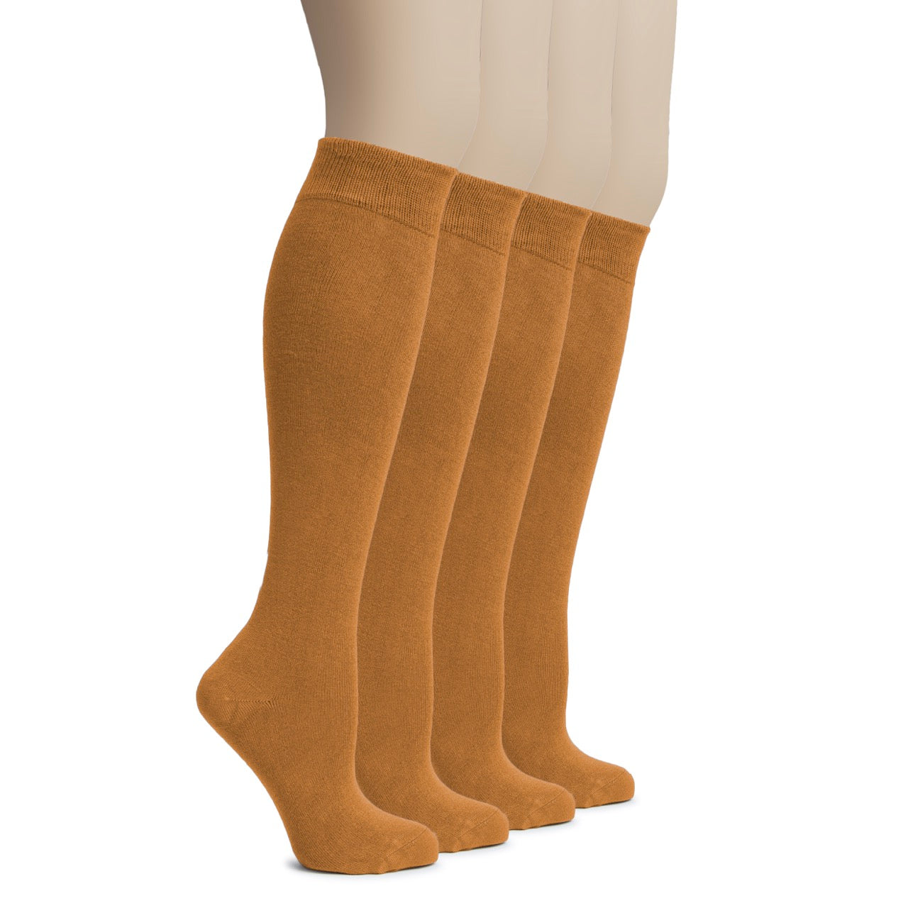 Knee-High Bamboo Dress Socks for Women, 4 Pairs