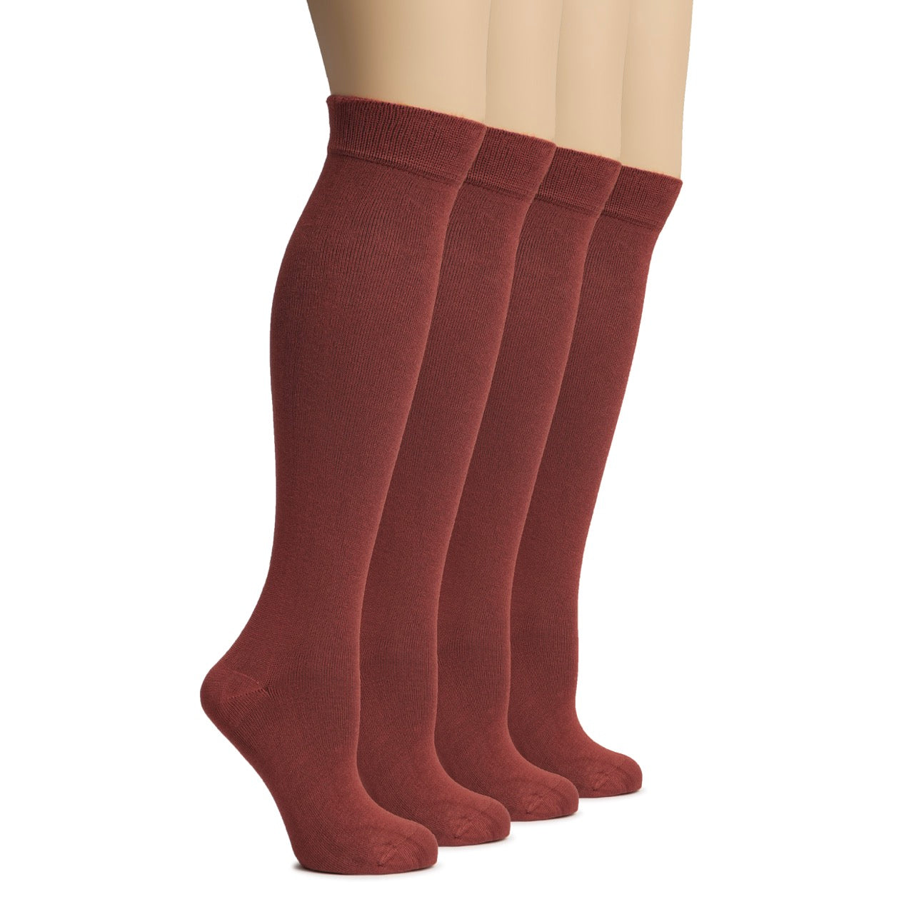 Knee-High Bamboo Dress Socks for Women, 4 Pairs