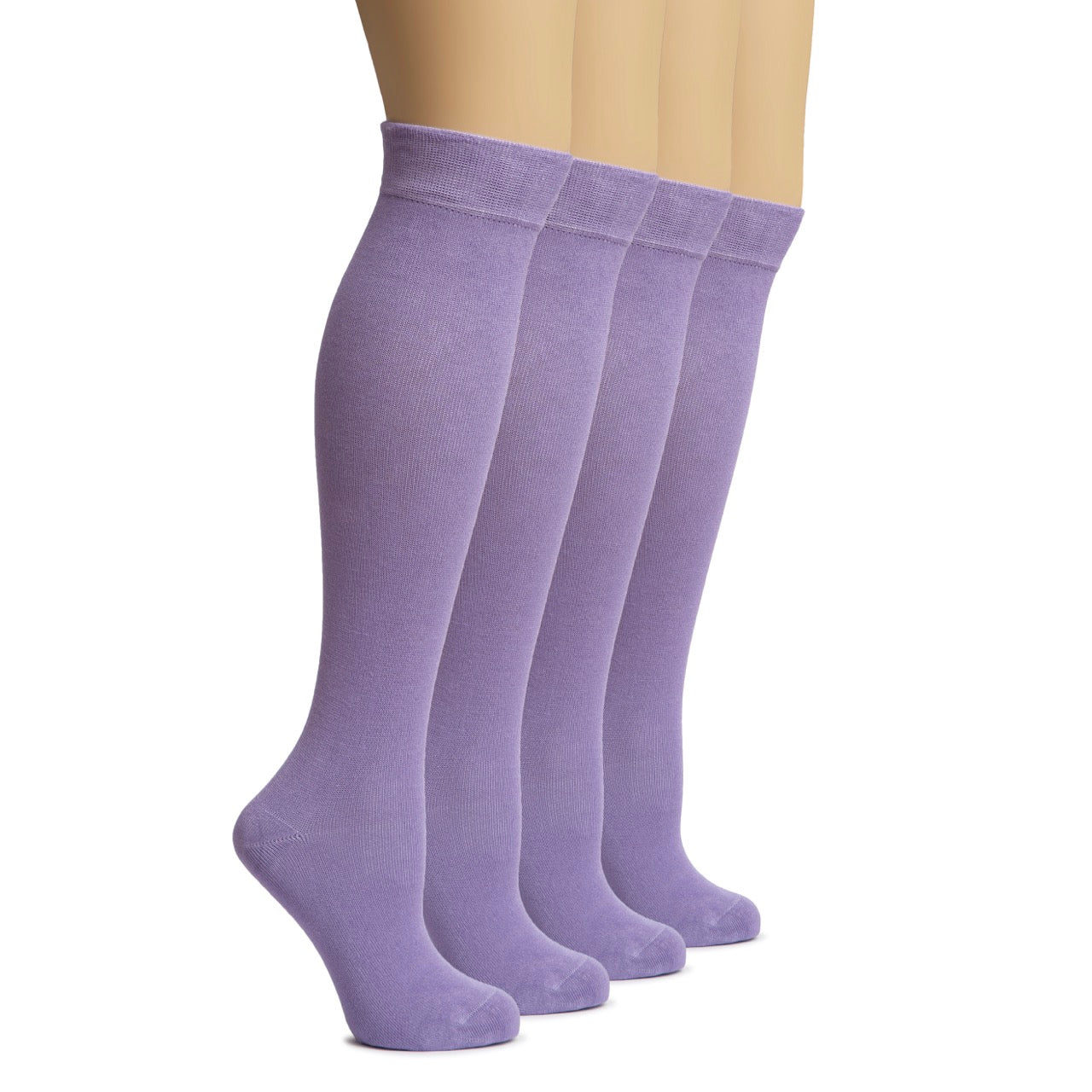 Knee-High Bamboo Dress Socks for Women, 4 Pairs