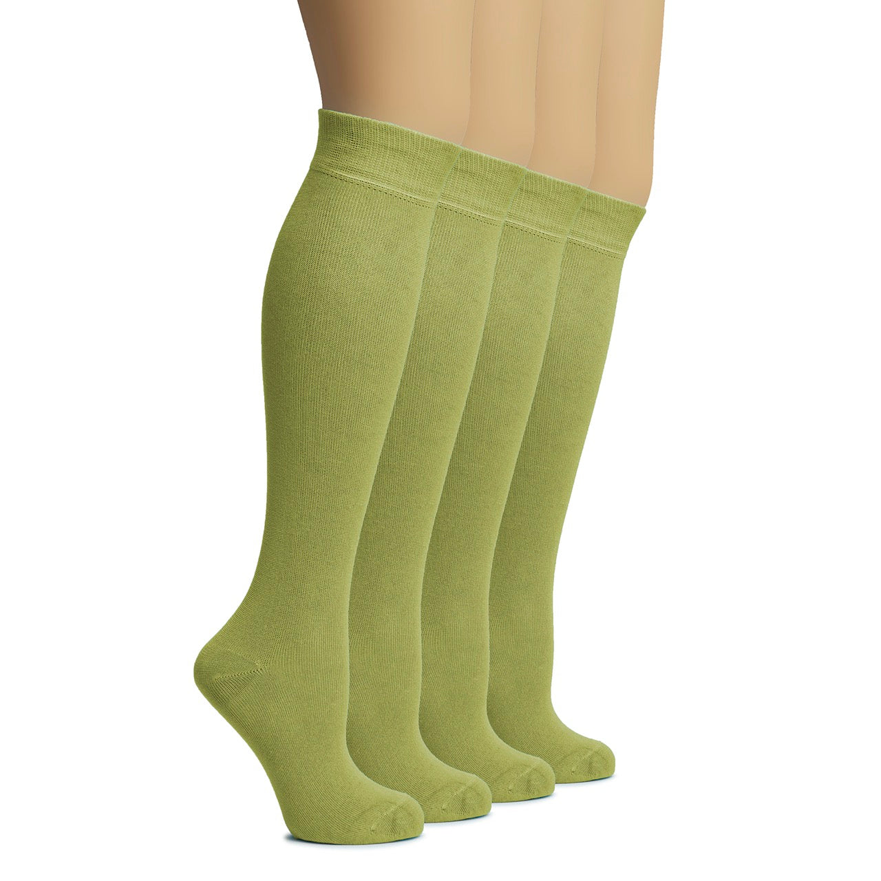 Knee-High Bamboo Dress Socks for Women, 4 Pairs