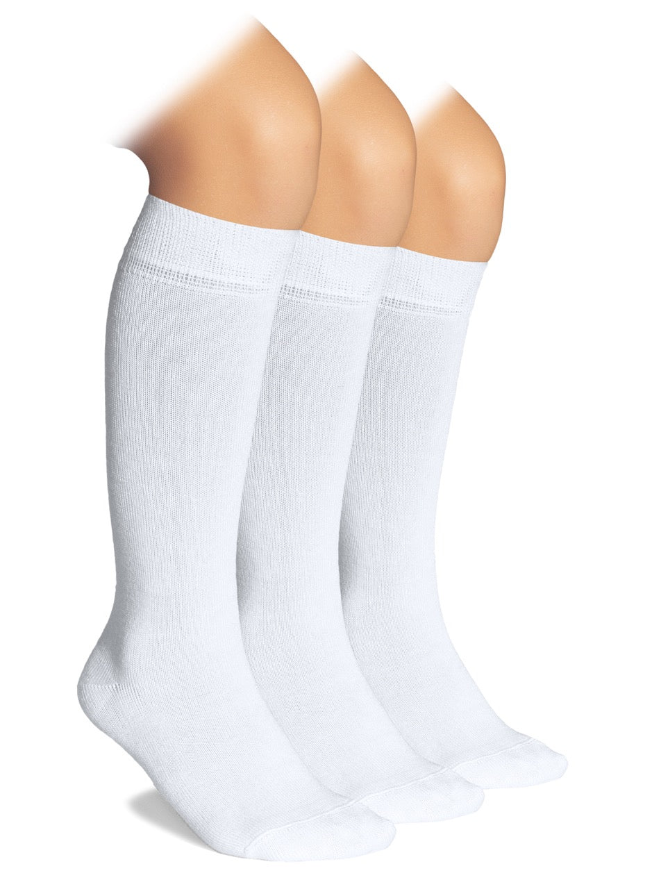 Kids' Bamboo School Knee-High Socks, 3 Pairs