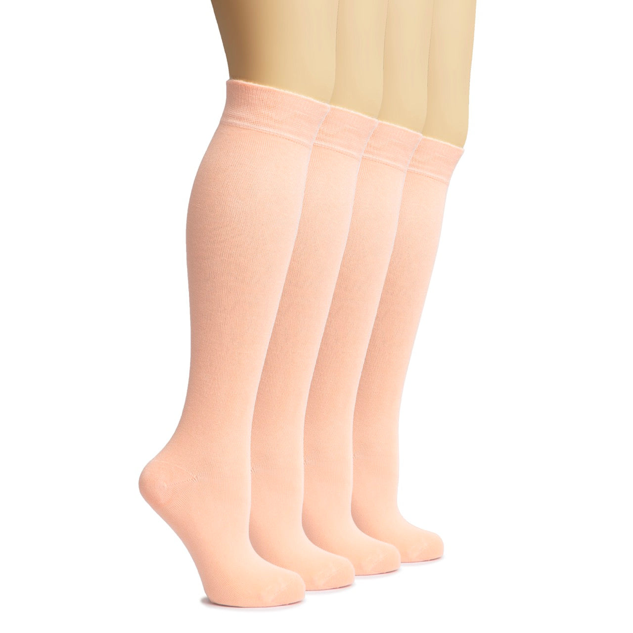 Knee-High Bamboo Dress Socks for Women, 4 Pairs