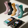 Bamboo Dress Funky Socks for Men's, 5 Pairs