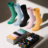 Bamboo Dress Funky Socks for Men's, 5 Pairs