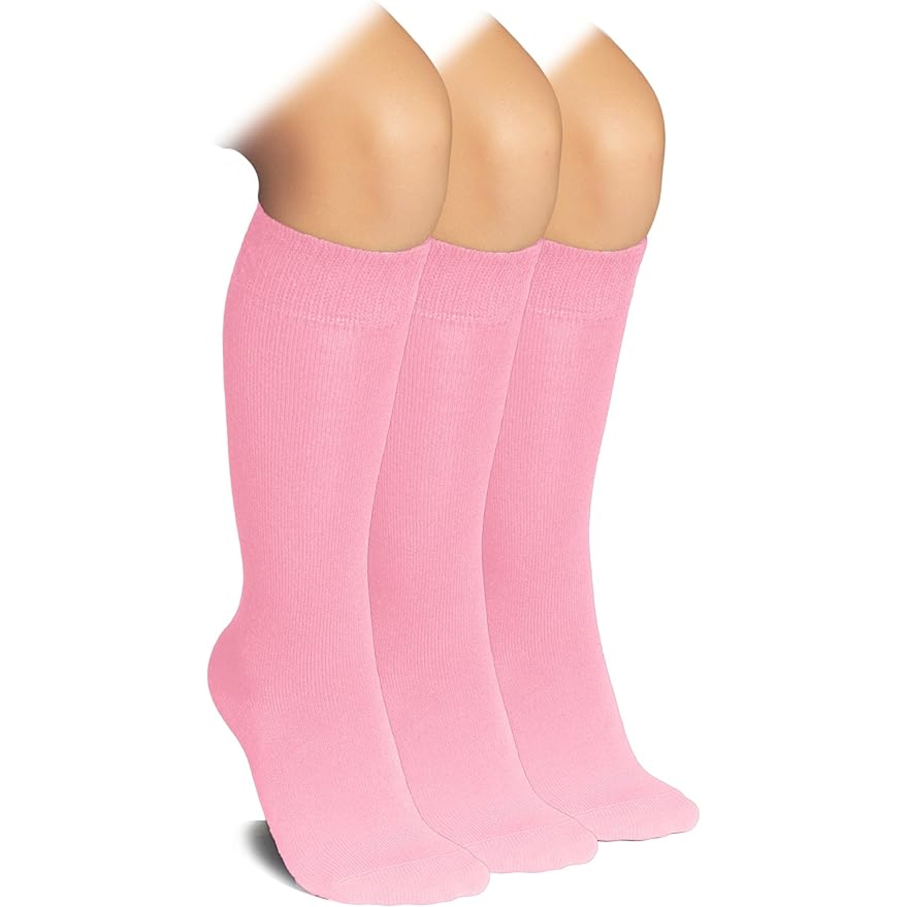 Kids' Bamboo School Knee-High Socks, 3 Pairs