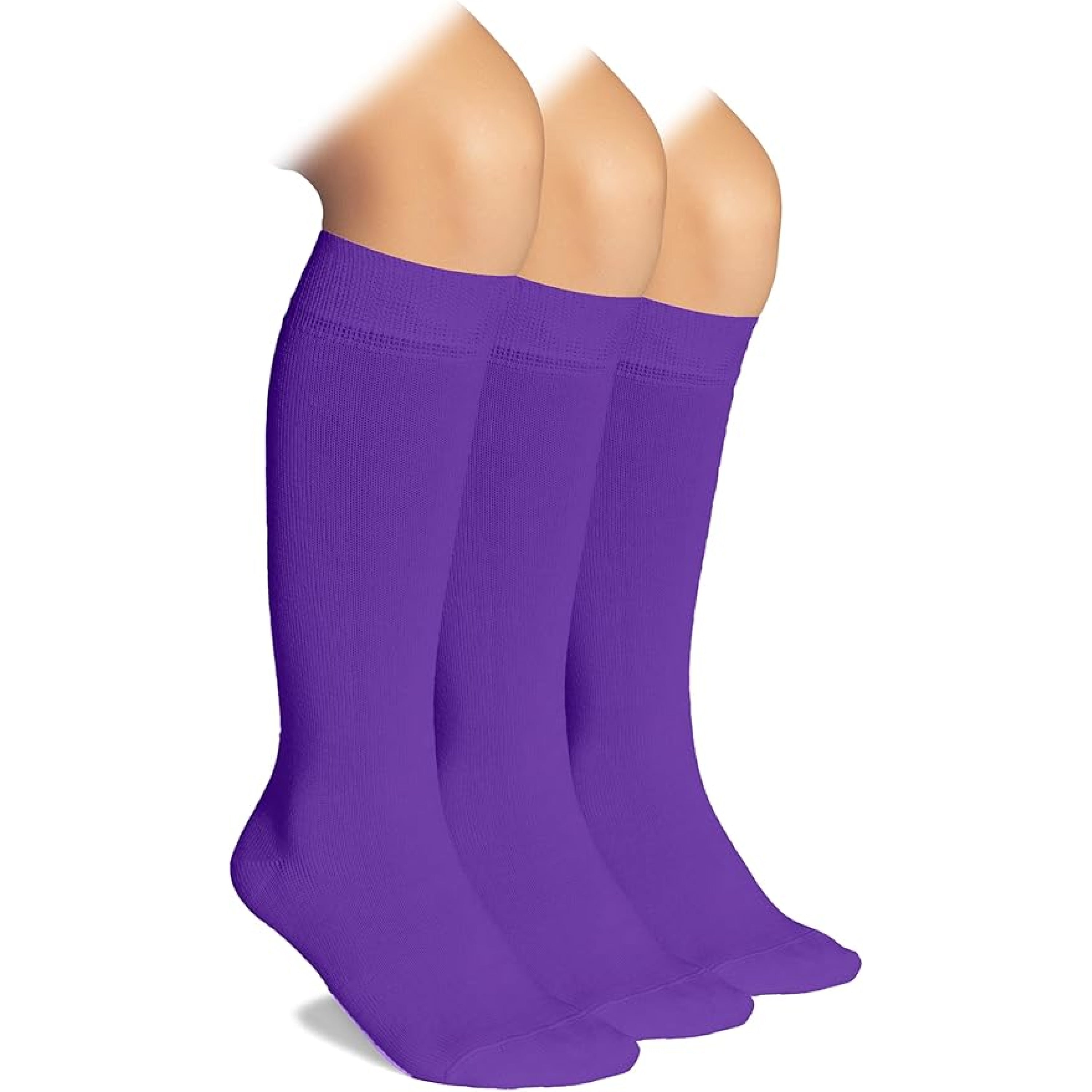 Kids' Bamboo School Knee-High Socks, 3 Pairs