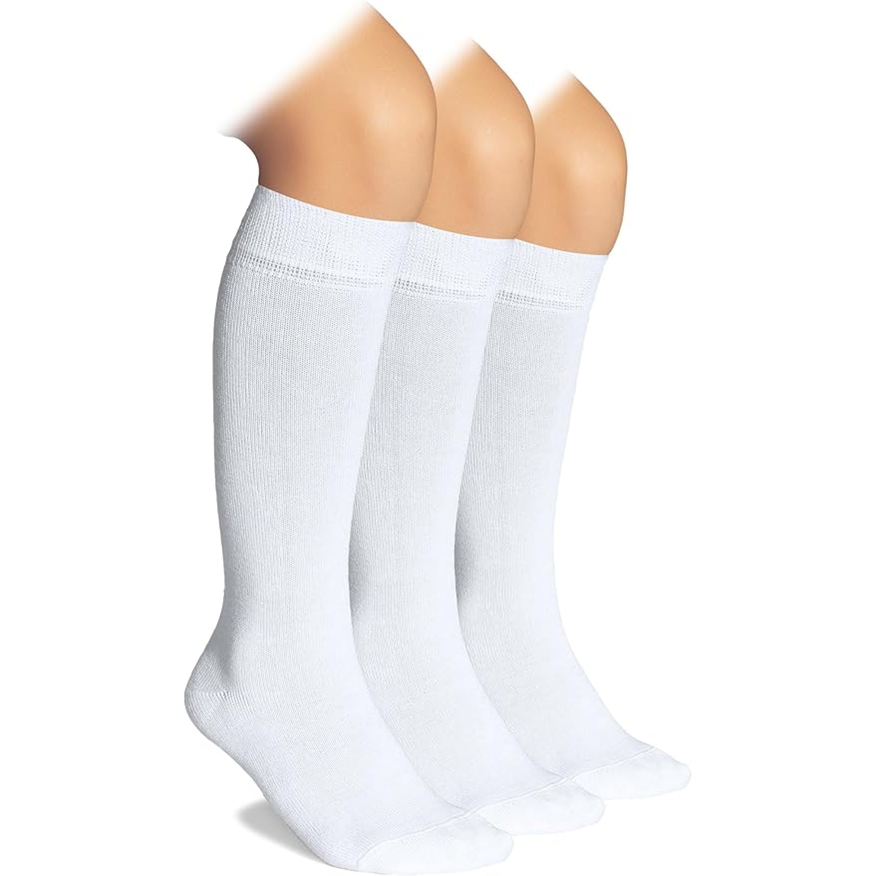 Kids' Bamboo School Knee-High Socks, 3 Pairs