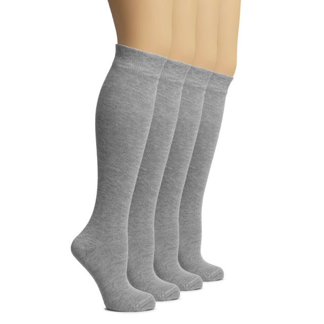 Knee-High Bamboo Dress Socks for Women, 4 Pairs